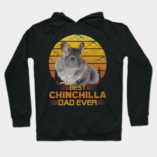 Best Chinchilla Dad Ever Cute Retro Vintage Animal Lover Hoodie